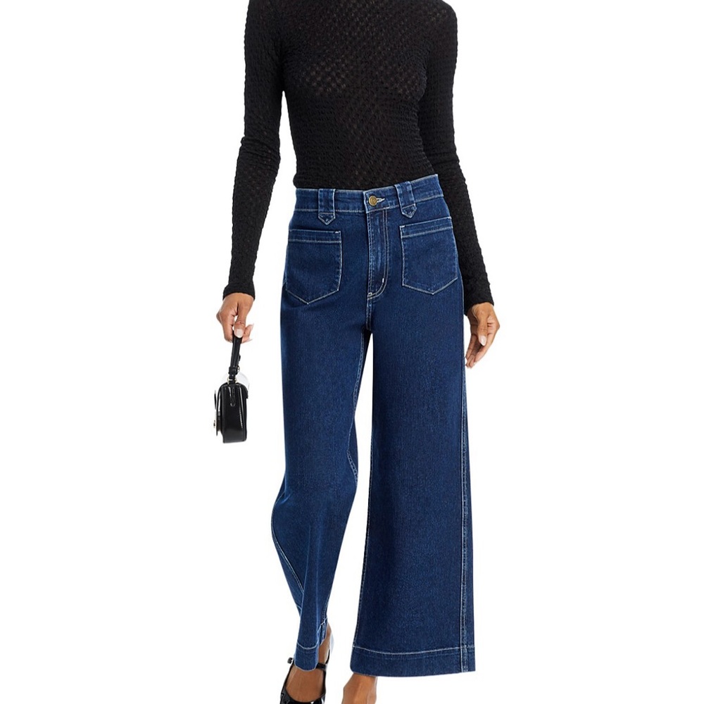 FRAME Utility Relaxed Wide Leg Jeans in
Gabriel